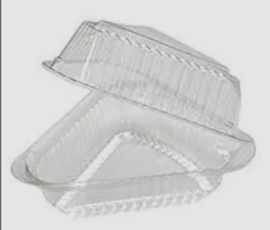 Envase triangular con tapa baja