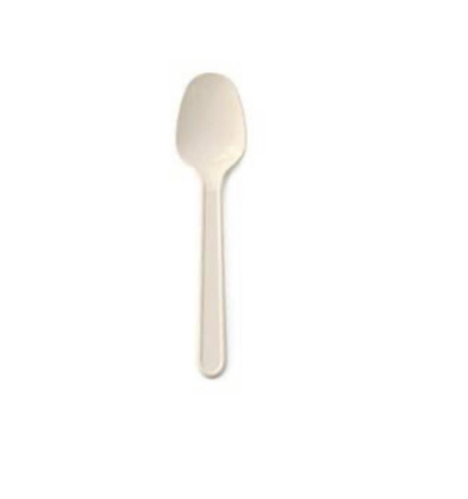 Cuchara de postre compostable
