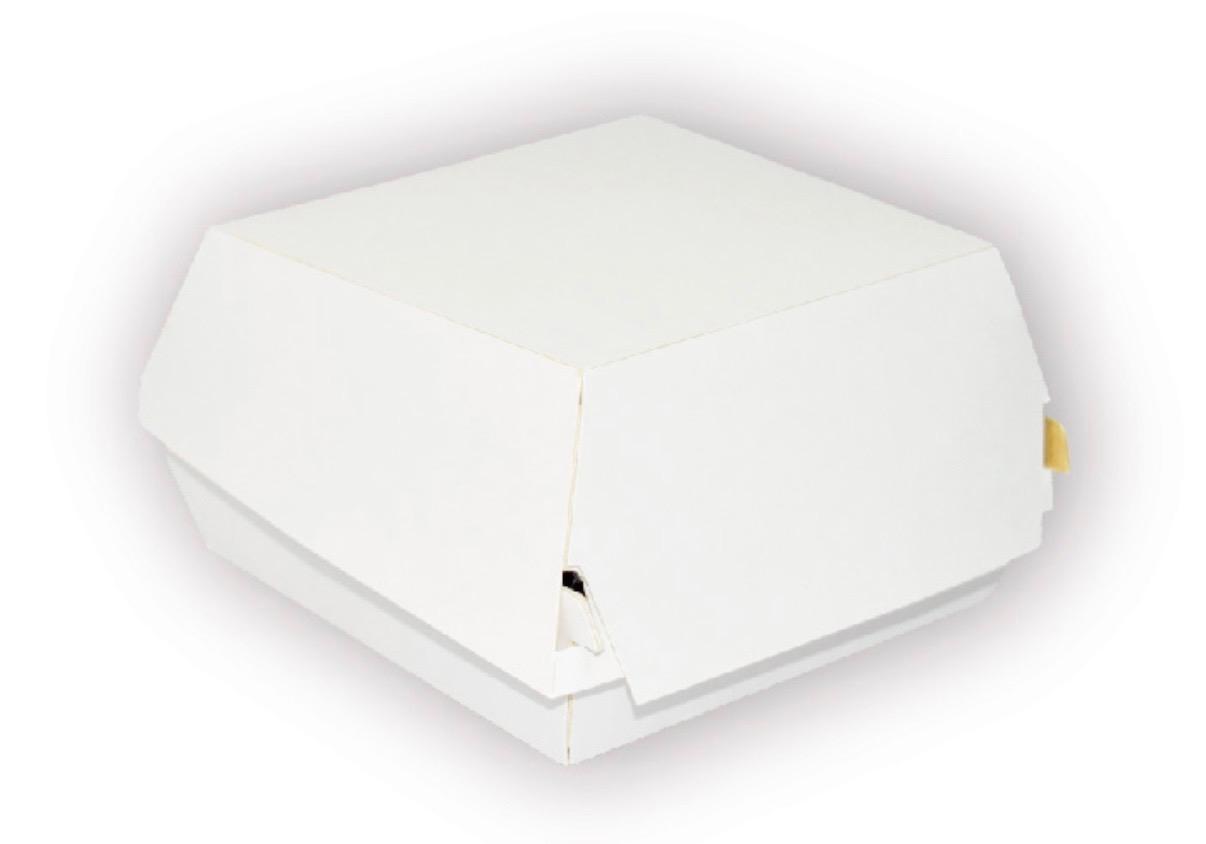 Porta hamburguesa ecológico blanco